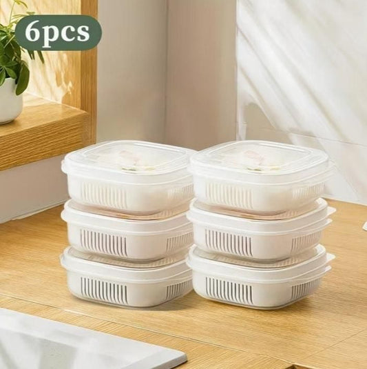 6 Pcs Refrigerator Storage Organizers